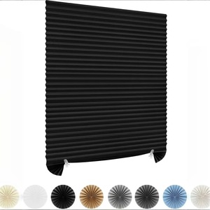 Cortina de Privacidad Plisada Autoadhesiva sin Perforaciones, con Revestimiento Plateado, Estilo Minimalista para Dormitorio - Product Image 5