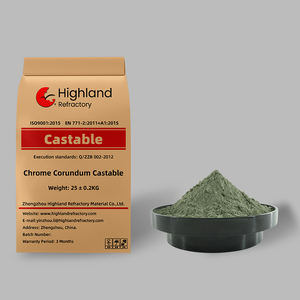 Corindon chromé haute pureté réfractaire coulable pour dégazeur RH et cuve <span class=keywords><strong>VOD</strong></span> - Excellente résistance à la corrosion des scories d'acier fondu - Product Image 4