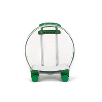 Chien Chariot Sac À Dos Portable Extérieur Chat Chien Sac de Transport De Voyage Roues Valise pour Animal De Compagnie Voyage Boîtier Transparent