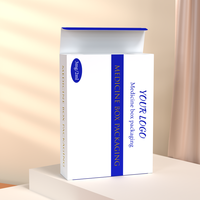 Boîtes d'emballage en carton pliable biodégradable pour médicaments pharmaceutiques, emballage en papier pour médicaments liquides