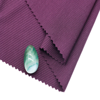 Bestseller Lyocell 93% Spandex 7% 250GSM 2x2 Rippstrick Ökofreundlicher Weicher Stretch-Stoff für T-Shirts Kleider Babykleidung
