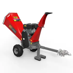 CE Approved Farm Garden Use 15HP Gasoline Engine Powered Wood Chipper Shredder, Tree Branch Chipping Machine