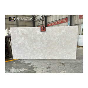 Tùy chỉnh đơn giản phong cách tinh thể màu trắng <span class=keywords><strong>quatrz</strong></span> bán đá quý Countertop slab cho nhà bếp đảo truy cập - Product Image 5