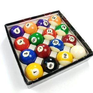 Xmlivet <span class=keywords><strong>Pas</strong></span> <span class=keywords><strong>Cher</strong></span> Ensemble Complet Complet Billard Billes De Queue De Billard Résine Coloré Durable 57.25mm Nine-Ball Cue Balls - Product Image 1