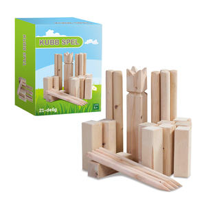 <span class=keywords><strong>Juego</strong></span> de Lanzamiento de Madera Viking Kubb Classic - <span class=keywords><strong>Juego</strong></span> Familiar para Patio al Aire Libre para Niños y Adultos con Piezas de Madera Dura de Primera Calidad - Product Image 1