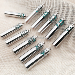 Cylindrical Essential <b>Diffuse</b> Perfume Oil <b>Bottle</b> Stainless Steel Essential Oil Pendant Aromatherapy Pendant - Product Image 3