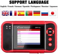 Escáner Automotriz LAUNCH X431 CRP123 OBD2 EOBD, Herramienta de Diagnóstico para Automóviles con ABS, Airbag, SRS, Transmisión y Motor, Lector de Códigos OBDII CRP 123