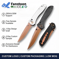 Couteau pliant tactique BM710 avec lame en acier inoxydable D2, manche en alliage d'aluminium pour la survie en plein air, le camping, la fabrication sur mesure OEM