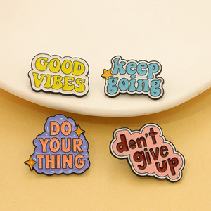 Épinglette <span class=keywords><strong>positive</strong></span> énonciation inspirante broche épingles Badge pour sacs à dos vêtements bricolage accessoires épingles de <span class=keywords><strong>phrase</strong></span> de motivation - Product Image 6