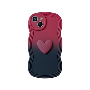 Nouvelle Coque de Téléphone 3D Cœur d'Amour Style <span class=keywords><strong>Ins</strong></span> 2026 avec Support Intégré Antichoc Bord Ondulé Housse TPU Givrée pour iPhone 17 16 Pro Max - Product Image 6