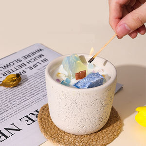 Velas Aromáticas de Cera de Soya LANJO 2026 Ecológicas sin Llama en Frasco de Cristal con Piedras Energéticas Integradas para Celebraciones de Año Nuevo - Product Image 5