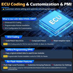 XTOOL D8W V2.0 WIFI OBD2 strumenti di diagnostica per auto ECU codifica Test bidirezionale tutto sistema OBD2 Scanner CANFD/DOIP Test attivo - Product Image 5