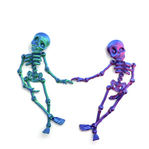 Populares Adornos de Calaveras Impresas en 3D, Figuras Articuladas de Esqueletos Deformables, Juguetes de Plástico - Product Image 3