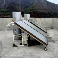 Chauffe-eau solaire à réservoir de 500 L avec serpentin en cuivre, chauffe-eau solaire à pression séparée de 300 L avec collecteur thermique solaire