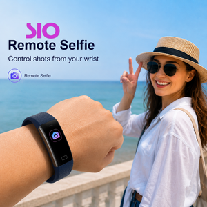Bracelet intelligent avec moniteur de sommeil, capteur d'oxygène sanguin, rappels intelligents, corps fin 20x3.7mm, 9 couleurs, bracelet à boucle en TPU, portée de 5 à 10 mètres - Product Image 3