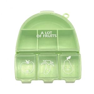 Caja Organizadora Portátil Transparente de PP con 7 Compartimentos para Vitaminas y Medicamentos - Product Image 1
