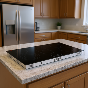 Placa de Inducción Vitrocerámica Integrada de 4 Quemadores, 35.4x20.5 Pulgadas, Panel Táctil Eléctrico, para el Hogar - Product Image 2