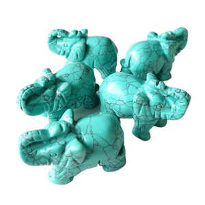 Pi&egrave;ces de d&eacute;coration d'animaux en <strong>pierre</strong> d'&eacute;l&eacute;phant, marbre, Sodalite, pi&egrave;ces de bonne qualit&eacute; sculpt&eacute;es pour la maison, - Product Image 5