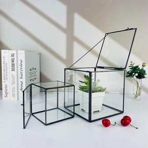 Gelas Terrarium Geometris Emas Tidak Beraturan Grosir untuk Pot Tanaman Sukulen Meja - Product Image 6