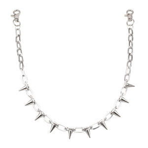 Cadena de cintura con tachuelas de aleación de zinc de 65 cm, diseño de púas, estilo hip hop moderno, para uso diario. - Product Image 5