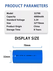 Batteria al fosfato di litio approvata Un38.3 Lfp 32700 <span class=keywords><strong>32650</strong></span> 3.2v 6000mah batteria Lifepo4 con ciclo di 2500 volte - Product Image 6