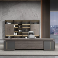 Ensemble bureau et chaise de direction haut de gamme Mobilier en bois moderne et simple pour gestionnaire ou femme PDG