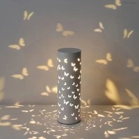 Lampe de sol LED à projection papillon, cadre en fer, base E27, hauteur réglable, abat-jour jaune, étanche, intensité variable, haute luminosité, facile à installer