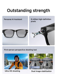 แว่นตา <span class=keywords><strong>TikTok</strong></span> POV กล้อง HD ในตัว รองรับการโทรและฟังเพลง เลนส์เปลี่ยนได้ ชาร์จผ่านพอร์ต Type C แว่นตาสำหรับ Vlog - Product Image 4