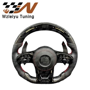 Conjunto de Volante de Fibra de Carbono, Nuevo Diseño Mejorado, Piezas Interiores Modificadas, Compatible con <span class=keywords><strong>Mercedes</strong></span>-Benz Serie A, C, <span class=keywords><strong>E</strong></span>, S, GLA, GLB, GLC - Product Image 2