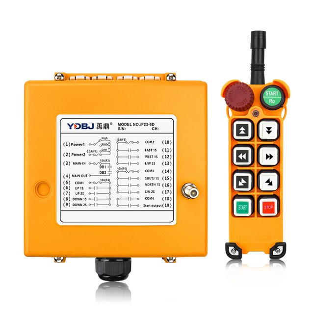 Manufacturers Directly Supply Radio Remote Control F23-6D 6-key Two-speed Wireless Industrial Remote Control