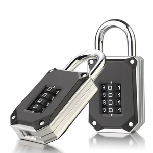 Cadenas de vestiaire de gym <span class=keywords><strong>à</strong></span> combinaison mécanique <span class=keywords><strong>à</strong></span> 4 chiffres, en alliage de zinc robuste, réinitialisable, anti-coupure - Product Image 2