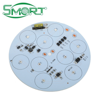 Carte de circuit imprimé en aluminium sur mesure OEM/ODM pour l'électronique intelligente, simple/double couche, MCPCB avec fichier Gerber, conception de circuit personnalisée