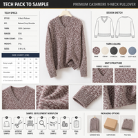 Pull en cachemire 100% européen pour femme, col en V, manches longues, coupe ample, tricoté à la machine, 15,5 microns, vente en gros d'usine pour l'hiver