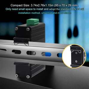 Commutateur Ethernet non géré 5 ports 2,5 G pour les réseaux IoT/AIoT, qualité industrielle, Plug & Play, 12-48 VDC, commutateur solaire 2,5 G <span class=keywords><strong>en</strong></span> aluminium - Product Image 5