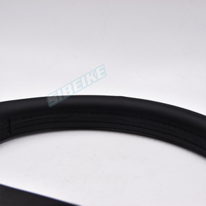JDM Racing Culture-Volante de cuero de microfibra plano para coche, Volante <span class=keywords><strong>Universal</strong></span> deportivo de 14 pulgadas, accesorios para coche - Product Image 4