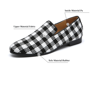 Mocassins en tissu pour hommes et femmes, grandes tailles 37-48, design unique en forme de cube - Product Image 2