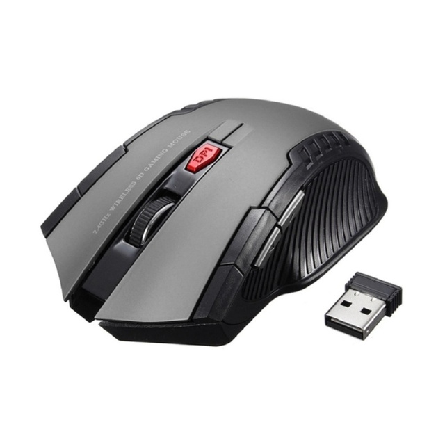 Programmable Mini Wireless Gaming Mouse 2-in-1 LED Backlit 5 Buttons / USB Rechargeable Ergonomic Design for Laptop Desktop