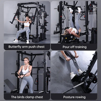 Machine Smith Commercial Multi-Fonctionnelle Rack à Squat Équipement de Gym à Domicile pour l'Entraînement de Force et la Musculation