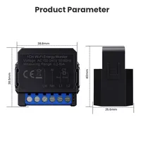 Tuya WiFi/Zigbee compteur d'énergie intelligent pince KWh consommation de Production d'énergie compteur de surveillance bidirectionnel APP télécommande