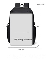 Sac pour ordinateur portable mode urbaine décontractée avec port USB sac étanche multifonctionnel sac à dos personnalisé pour ordinateur portable pour études voyages affaires