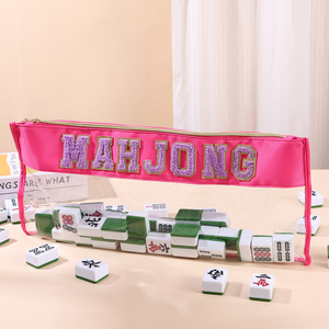 HIMORE Nouvelle Pochette de Rangement Transparente Brodé(e) en PVC Imperméable pour Mahjong, Articles de Toilette de <span class=keywords><strong>Plage</strong></span> et Vacances pour Femme - Product Image 4