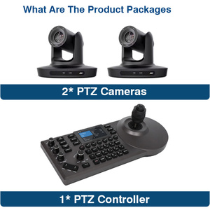 Streaming máy ảnh bó = 2 pcs 4k 20x PTZ hội nghị máy ảnh ai theo dõi nhà thờ sự kiện phát sóng + 4D IP phím điều khiển bàn phím điều khiển - Product Image 4