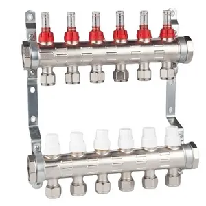 Underfloor Heating Systems New Products Brass Flowmeter Intake Manifold