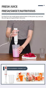 Mélangeur <span class=keywords><strong>à</strong></span> main électrique détachable avec hachoir portable pour cuisine utilisation en extérieur Caractéristiques Mélangeur presse-agrumes pour usage domestique - Product Image 3