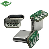 Conector Macho Tipo-C de 90 Grados, 4 Puntos de Soldadura, Carcasa Extensible de Cobre, Cable de Datos para Teléfono Móvil 3A, Enchufe de Carga para Juegos, USB