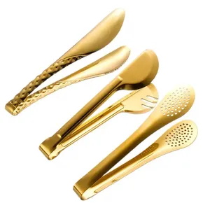 <span class=keywords><strong>Utensilios</strong></span> <span class=keywords><strong>de</strong></span> <span class=keywords><strong>Cocina</strong></span> <span class=keywords><strong>de</strong></span> Acero Inoxidable, Colador Dorado para Hot Pot, Pinzas para Asar a la Parrilla, Cubiertos para Servir la Cena, para Buffet, <span class=keywords><strong>Utensilios</strong></span> <span class=keywords><strong>de</strong></span> <span class=keywords><strong>Cocina</strong></span> para el Hogar - Product Image 5