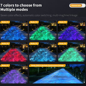 Impermeable noche estrellada estrella cielo centelleante al aire libre 2W a todo color RGB cielo estrellado luz láser para árboles jardín - Product Image 4