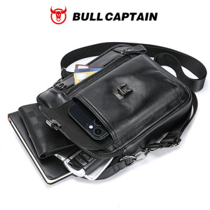 Sac à bandoulière pour homme en cuir véritable BULL CAPTAIN, sac messager, sac de travail durable, toutes saisons - Product Image 6