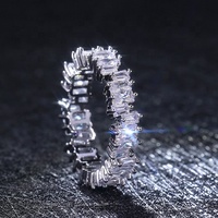 Amazona-anillos de plata 925 para mujer, joyería de compras, anillo de compromiso en línea, joyería