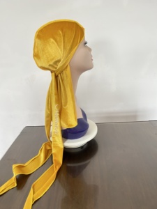 Nouveau Durag en Velours Personnalisé avec Logo Imprimé, Vente en Gros, Durags à Longue Queue pour Hommes et Femmes - Product Image 4